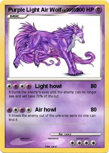 Pokemon Purple Light Air Wolf