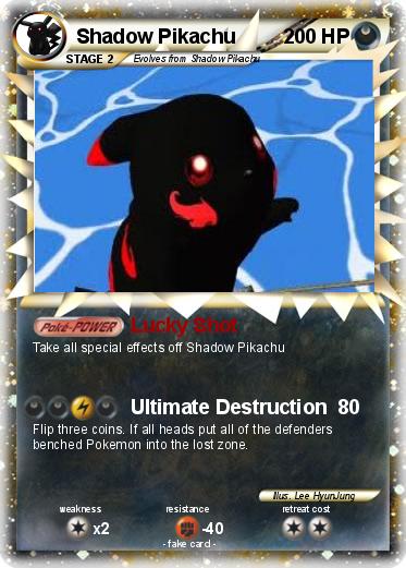 Pokemon Shadow Pikachu