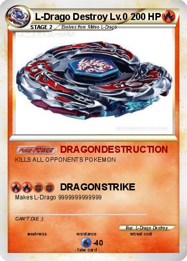 Pokemon L-Drago Destroy Lv.0