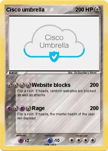 Pokemon Cisco umbrella