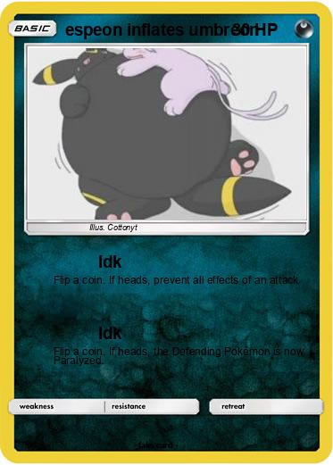 Pokemon espeon inflates umbreon