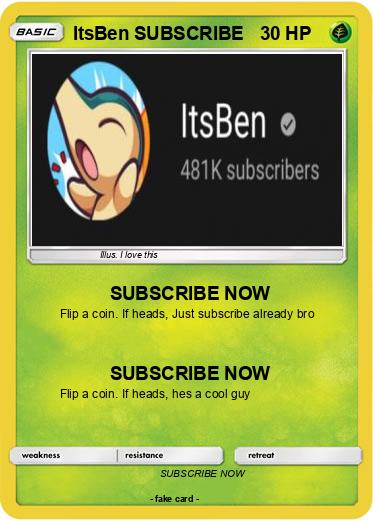 Pokemon ItsBen SUBSCRIBE
