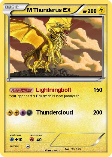 Pokemon M Thunderus EX