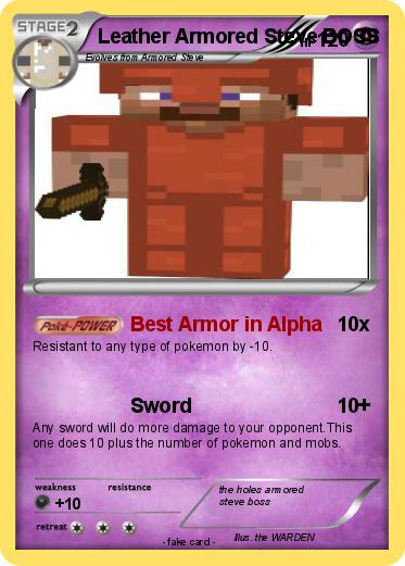 Pokemon Leather Armored Steve BOSS