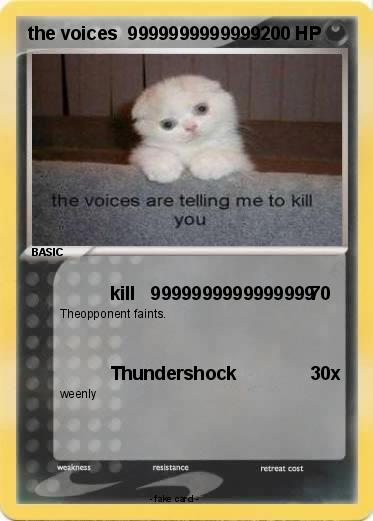 Pokemon the voices  9999999999999