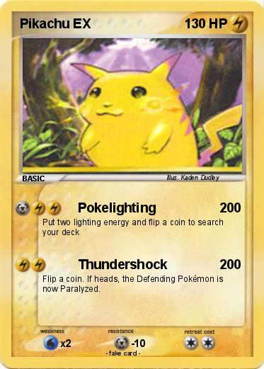 Pokemon Pikachu EX