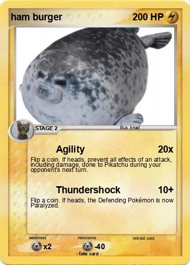 Pokemon ham burger