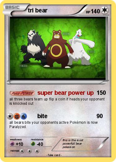Pokemon tri bear