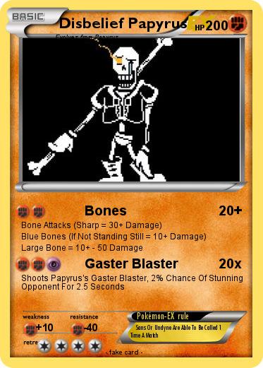 Pokemon Disbelief Papyrus