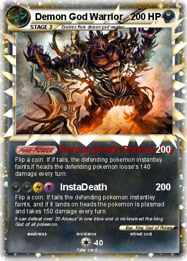 Pokemon Demon God Warrior