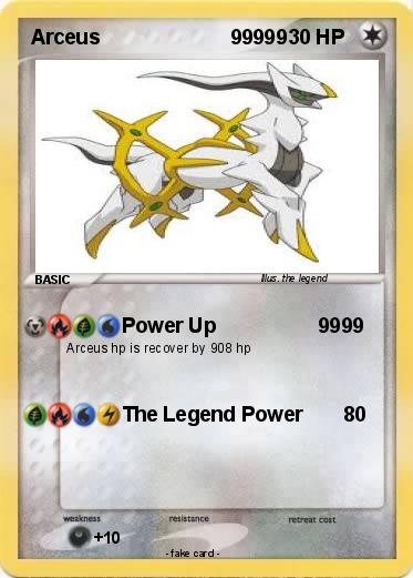 Pokemon Arceus                       99999