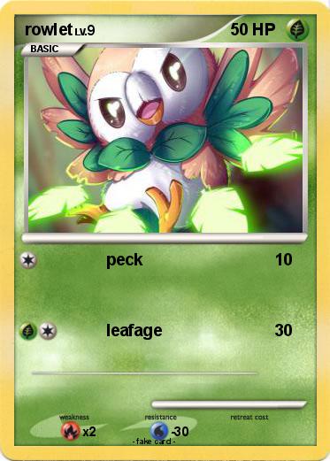 Pokemon rowlet