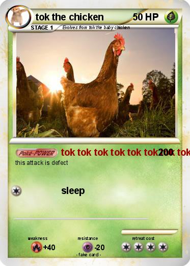 Pokemon tok the chicken