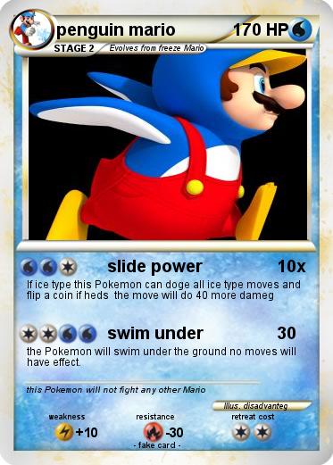 Pokemon penguin mario