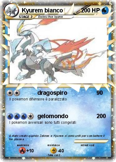 Pokemon Kyurem bianco