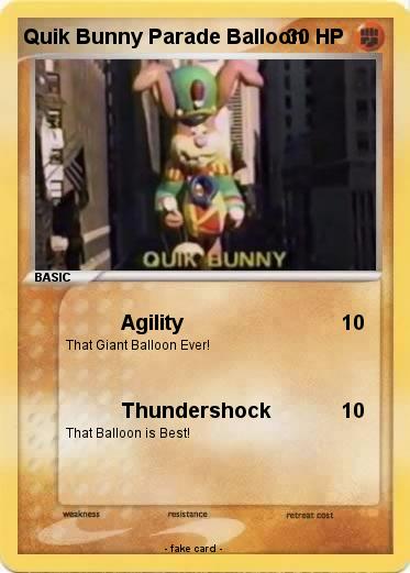 Pokemon Quik Bunny Parade Balloon