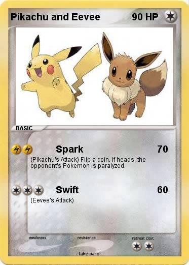Pokemon Pikachu and Eevee