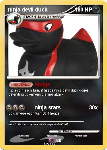 Pokemon ninja devil duck