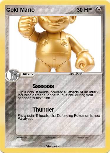Pokemon Gold Mario