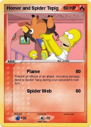 Pokemon Homer and Spider Tepig