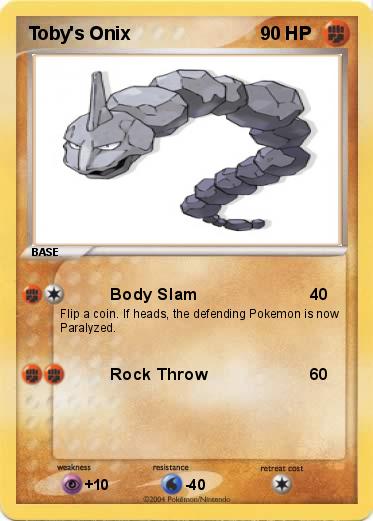 Pokemon Toby's Onix