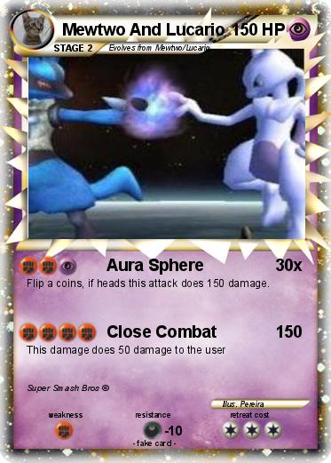 Pokemon Mewtwo And Lucario