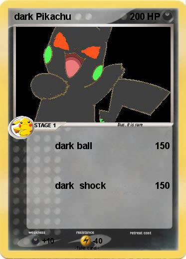 Pokemon dark Pikachu