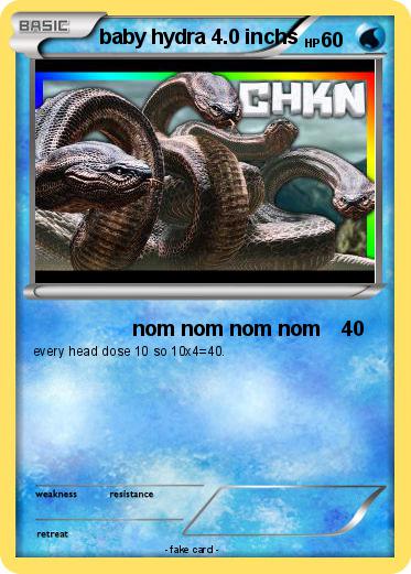 Pokemon baby hydra 4.0 inchs