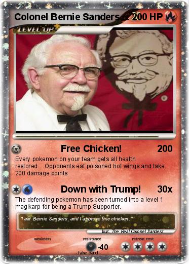 Pokemon Colonel Bernie Sanders