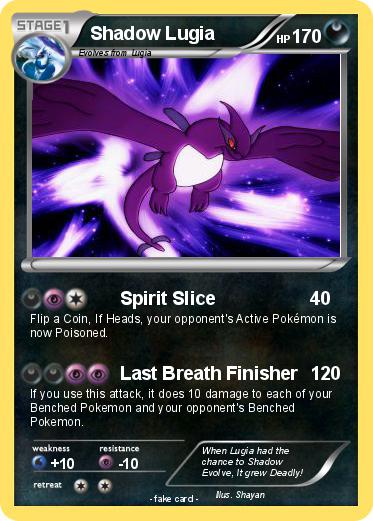 Pokemon Shadow Lugia