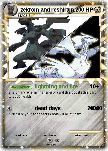 Pokemon zekrom and reshiram