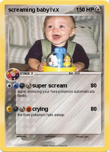 Pokemon screaming baby lv.x