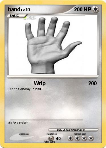 Pokemon hand