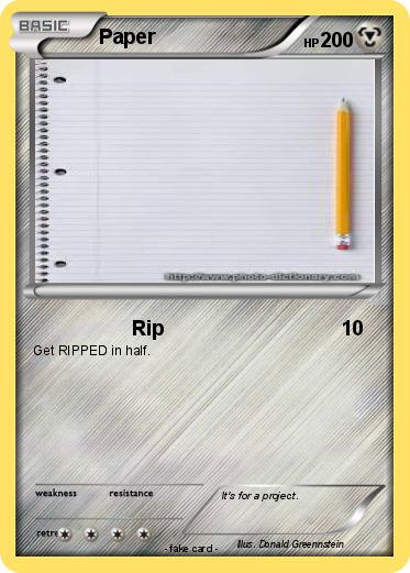 Pokemon Paper