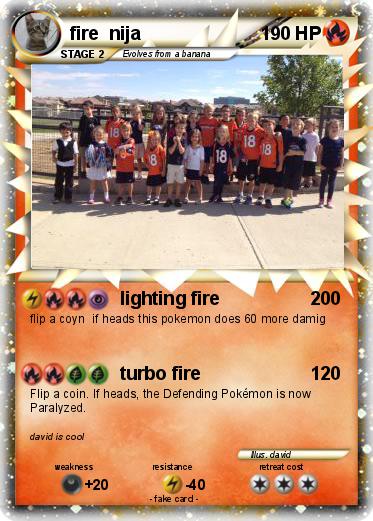 Pokemon fire  nija