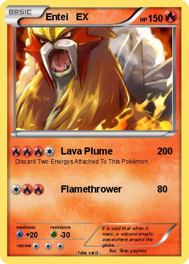 Pokemon Entei   EX