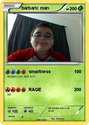 Pokemon barbaric man