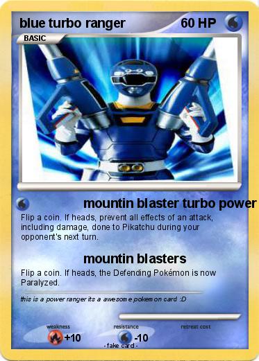 Pokemon blue turbo ranger