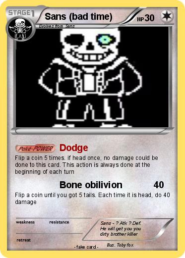 Pokemon Sans (bad time)