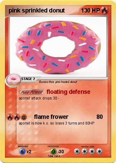Pokemon pink sprinkled donut
