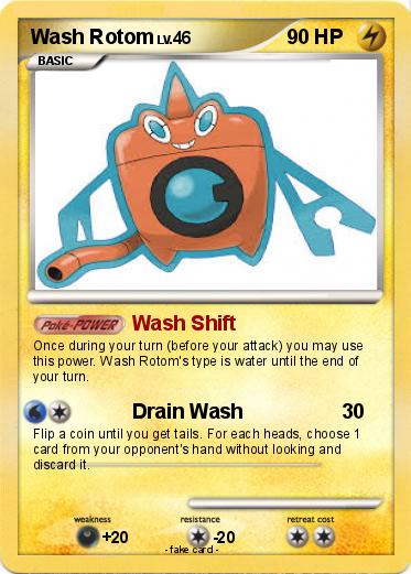 Pokemon Wash Rotom