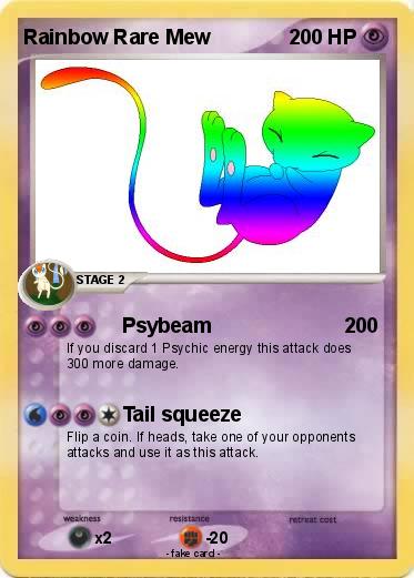 Pokemon Rainbow Rare Mew