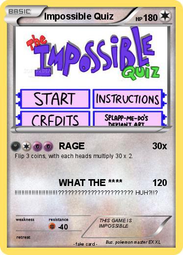 Pokemon Impossible Quiz