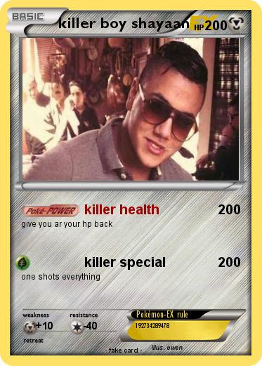 Pokemon killer boy shayaan