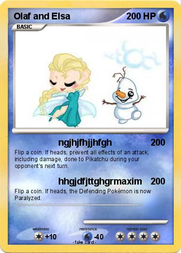 Pokemon Olaf and Elsa