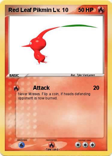Pokemon Red Leaf Pikmin Lv. 10