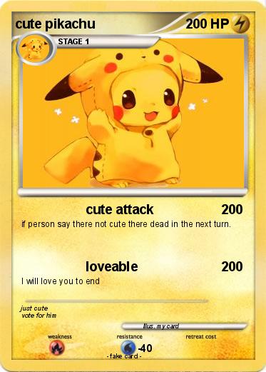 Pokemon cute pikachu