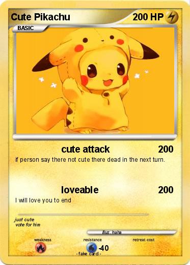 Pokemon Cute Pikachu