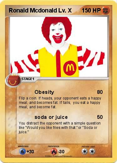 Pokemon Ronald Mcdonald Lv. X
