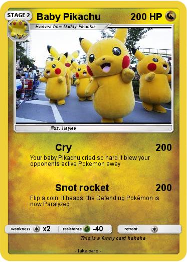 Pokemon Baby Pikachu